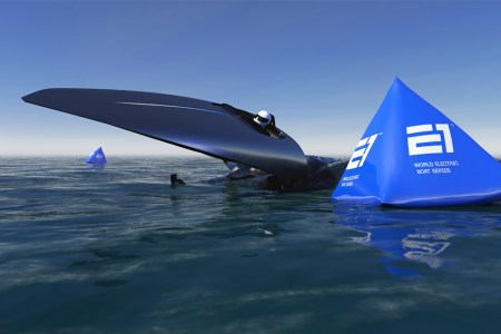 The electric hydrofoil boat RaceBird from the new E1 Series