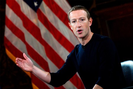 Facebook founder Mark Zuckerberg speaks at Georgetown University in October 2019