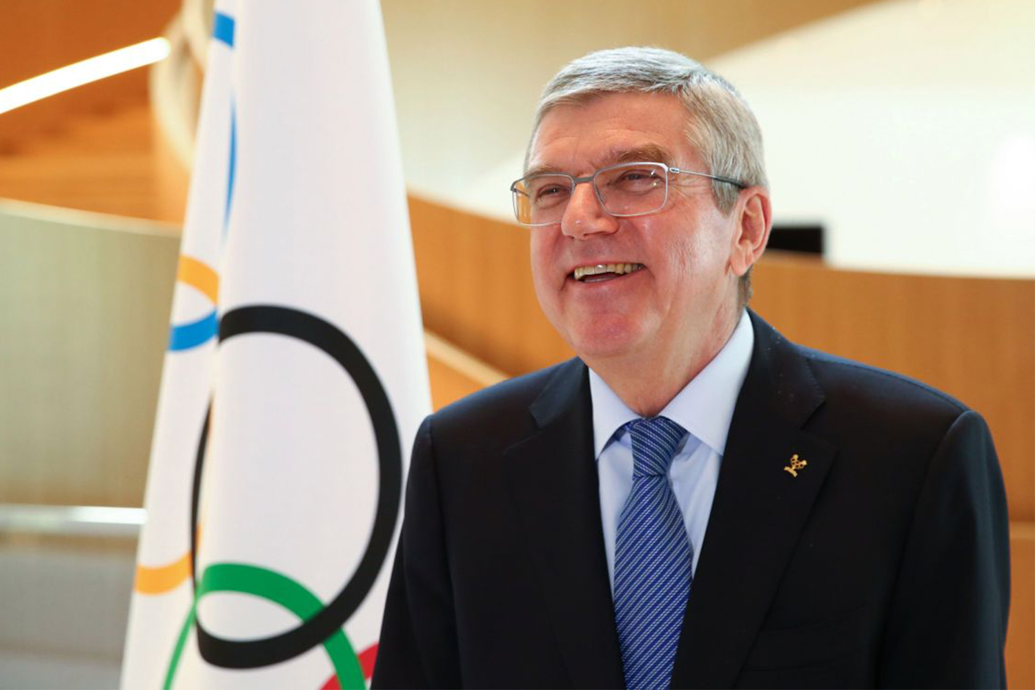 International Olympic Committee president Thomas Bach at a March interview.