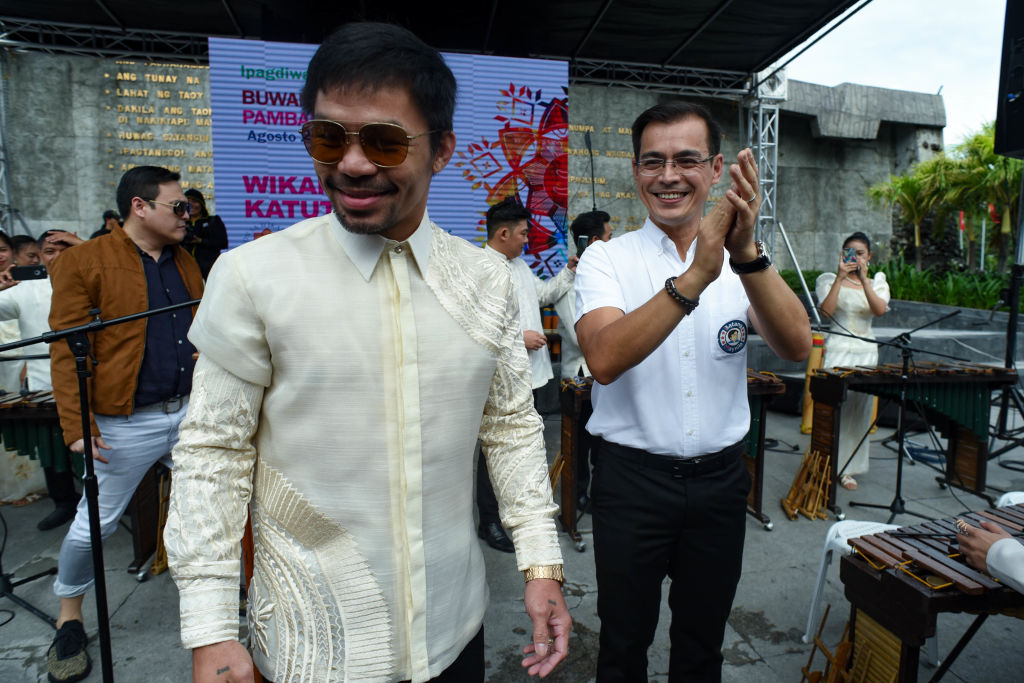 Manny Pacquiao Welcomed By Manila Mayor Isko Moreno Domagoso