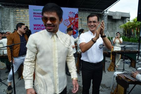 Manny Pacquiao Welcomed By Manila Mayor Isko Moreno Domagoso