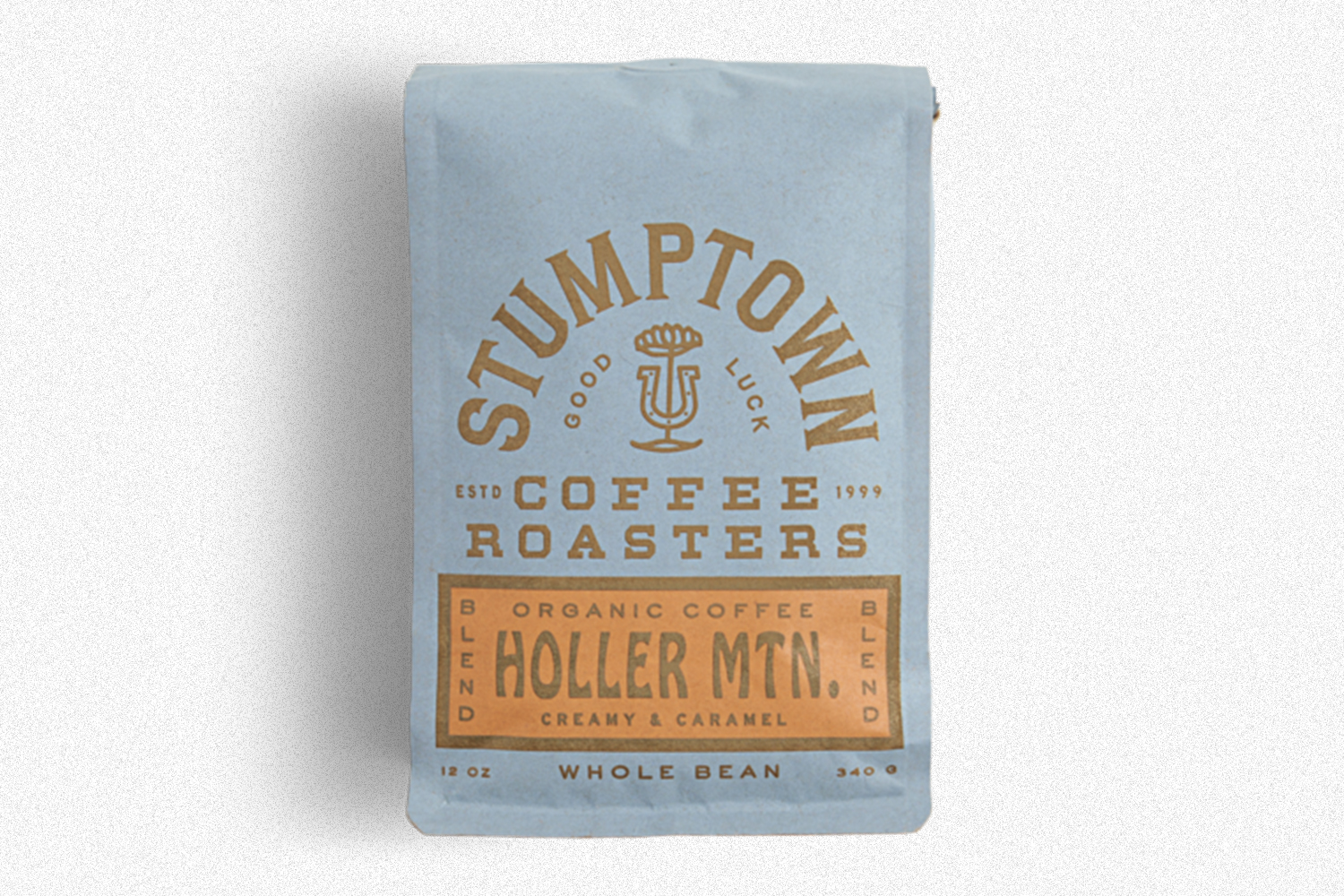 A bag of Holler Mtn. coffee beans from Stumptown