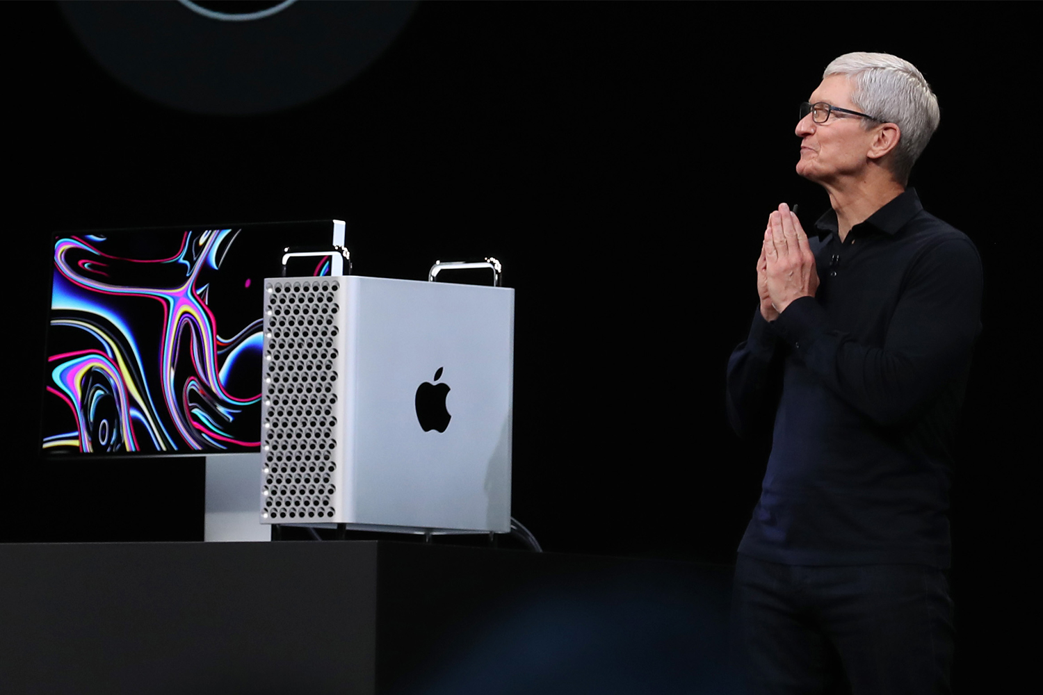 Apple CEO Tim Cook, pictured here at the WWDC in 2019