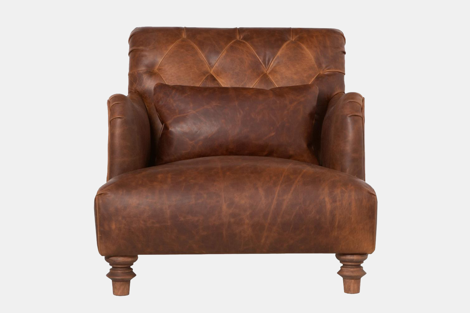 Cisco Acacia Chair in brown leather