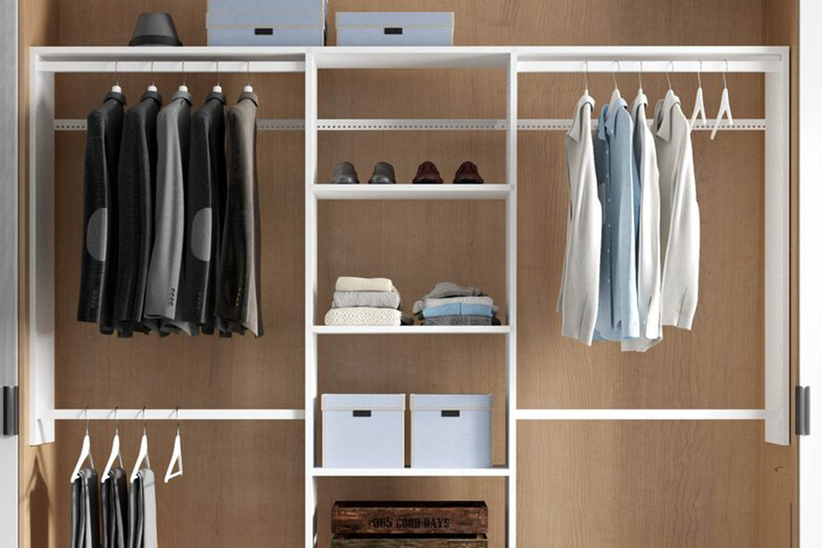 Dotted Line Grid Closet System