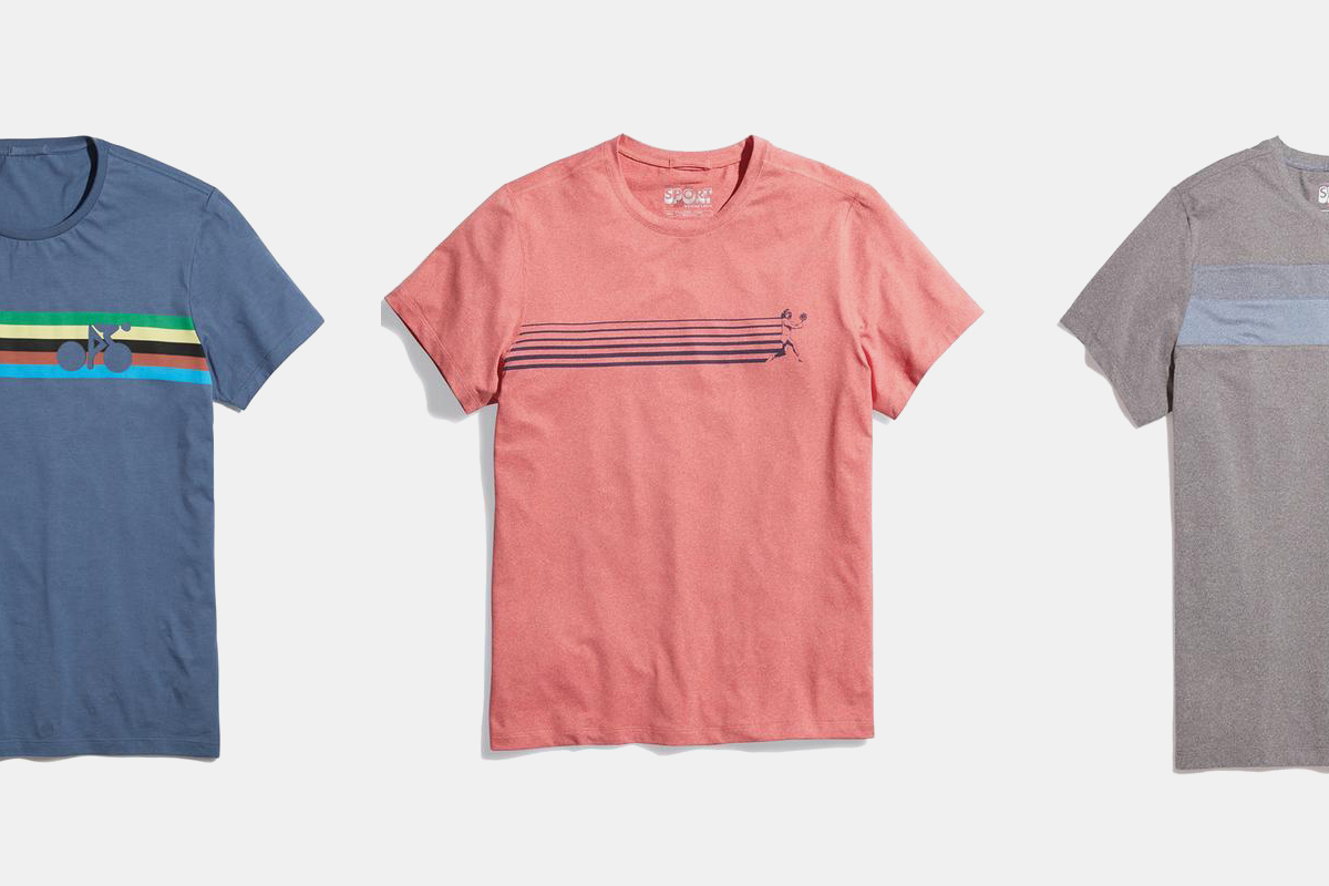 Men's T-shirts from Marine Layer in blue, red and grey