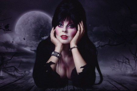 Elvira Is Staying Home for Halloween This Year