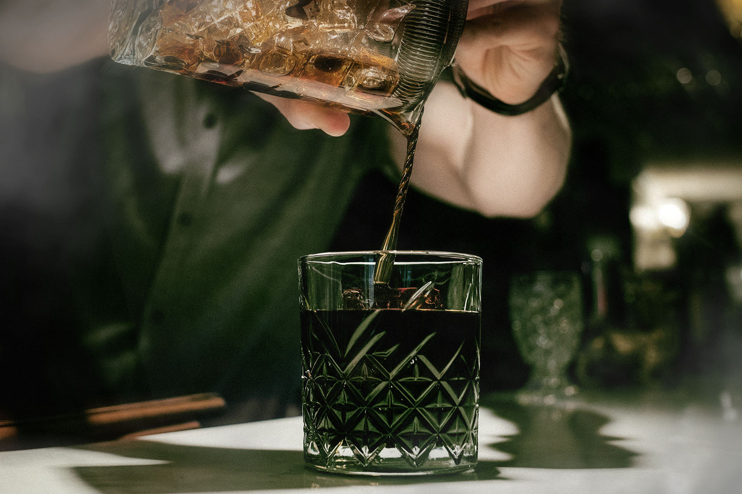 Black Old Fashioned cocktail recipe