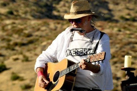 neil young harvest moon benefit