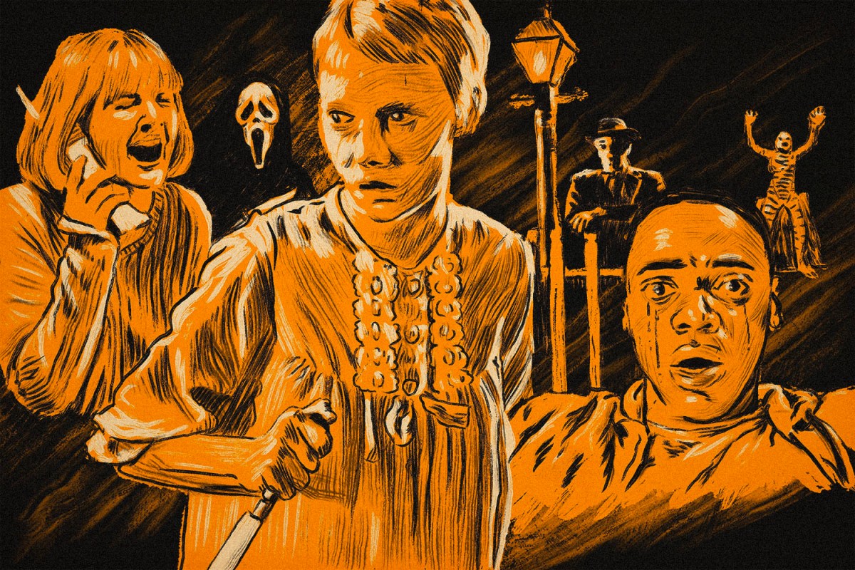 Classic horror film poster shows scream, rosemary's baby, night of the hunter, get out and creature from the black lagoon