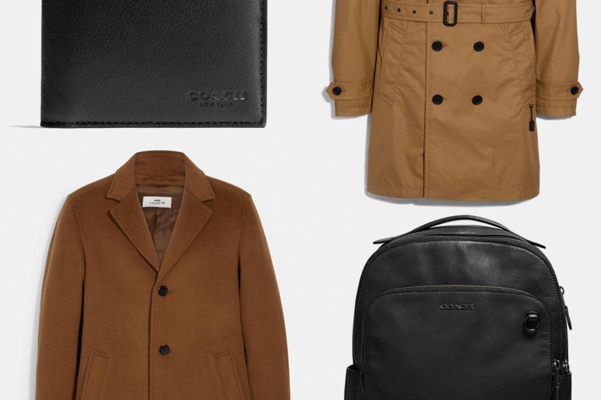 coach leather goods and coats