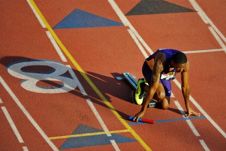 college track and field athlete