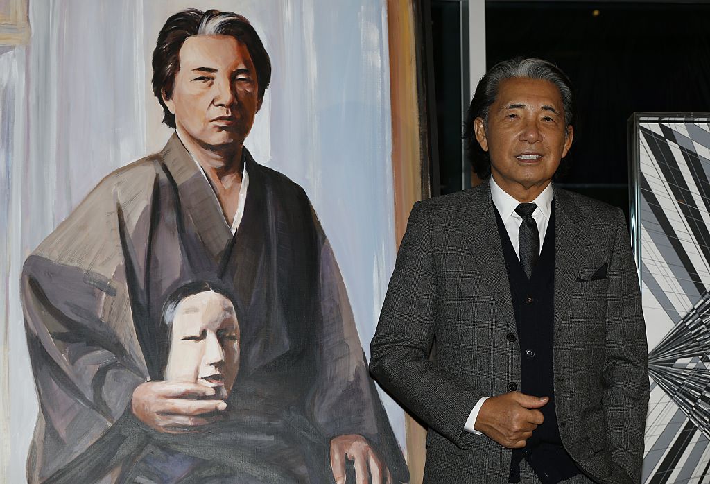 Kenzo Takada with painting