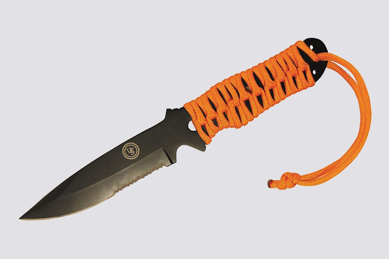 UST Full Tang ParaKnife FS 4.0 with 4 Inch Serrated Blade, Paracord Lanyard and Fire Starter for Hiking, Backpacking, Camping and Outdoor Survival