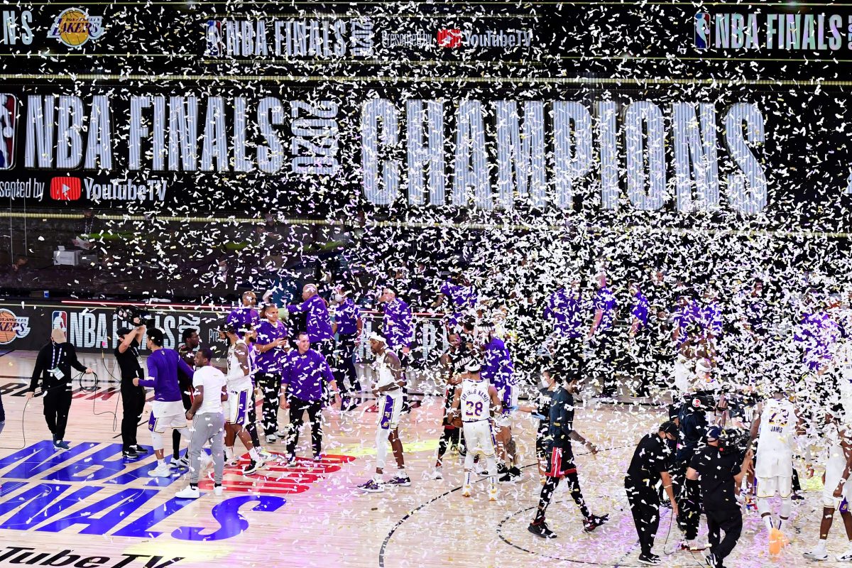 Los Angeles Lakers win NBA championship