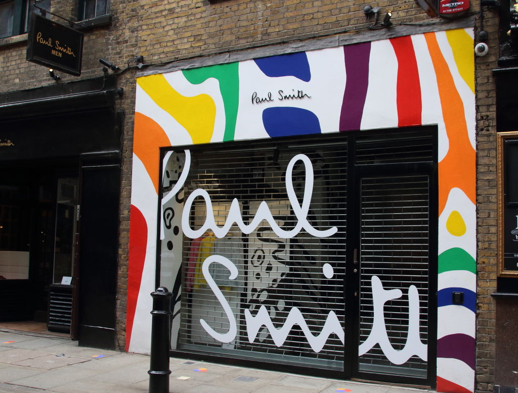 Paul Smith menswear store off Covent Garden in Central