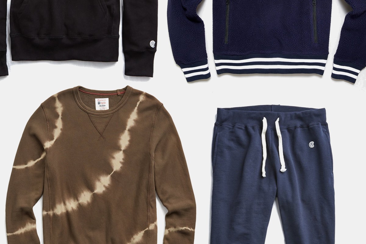 Todd Snyder x Champion sweatpants, sweatshirts and other loungewear