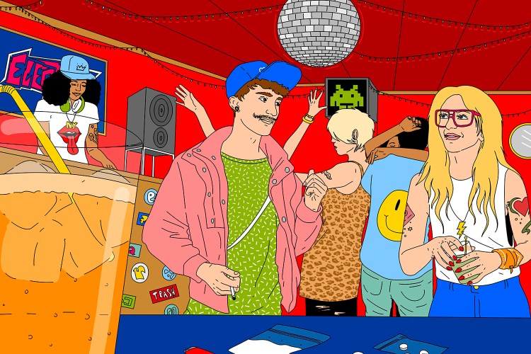 Williamsburg hipster DJ bars