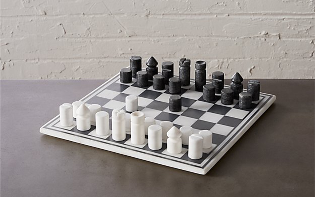 CB2 Marble Chess Board