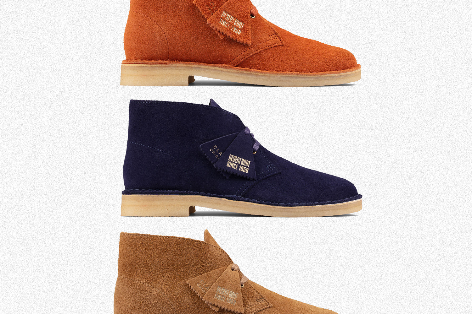 Clarks suede desert boots