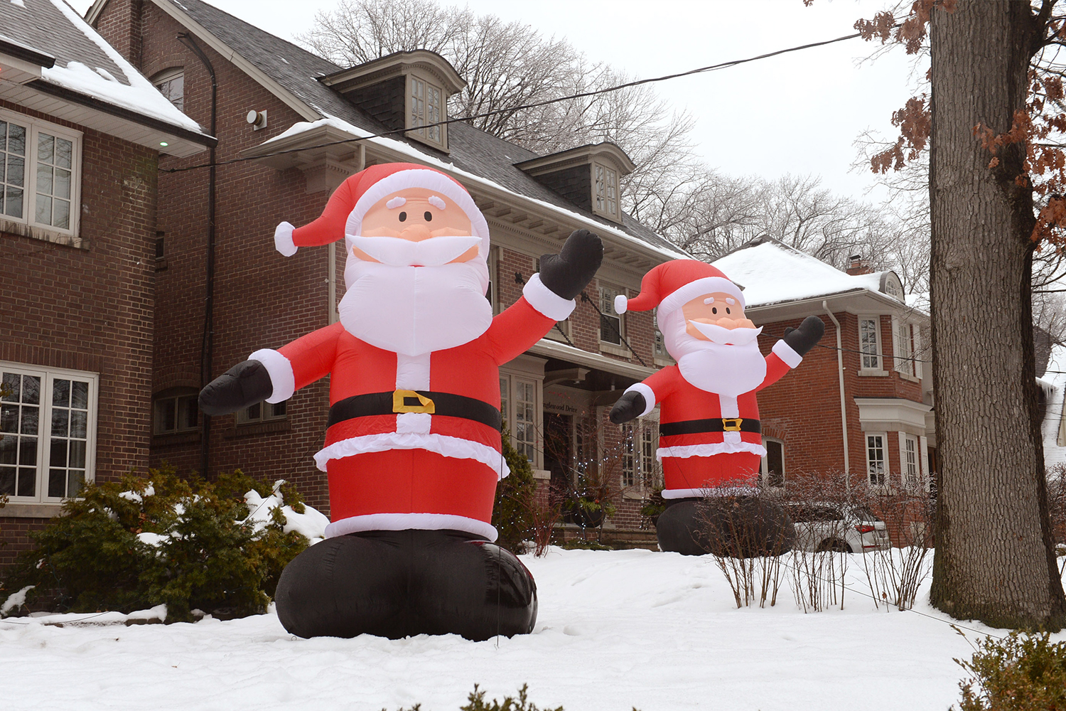 Inflatable Christmas Car Buddy - Snowman, Santa Claus, or The