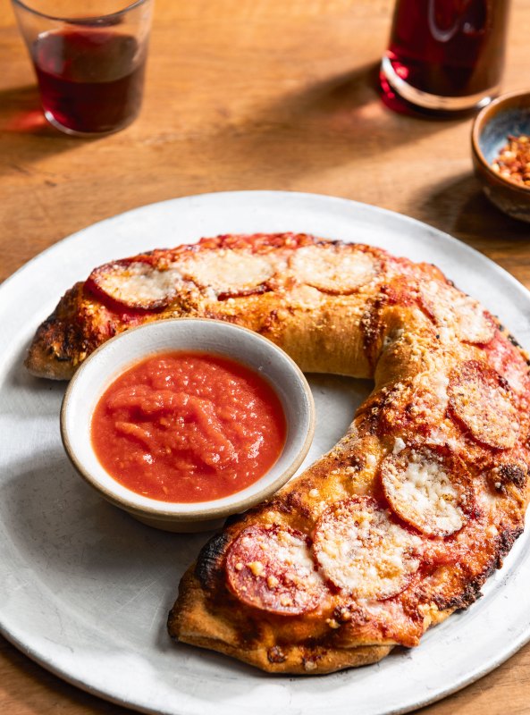 Chef Daniel Kluger's Recipe for a Sausage and Soppressata Calzone