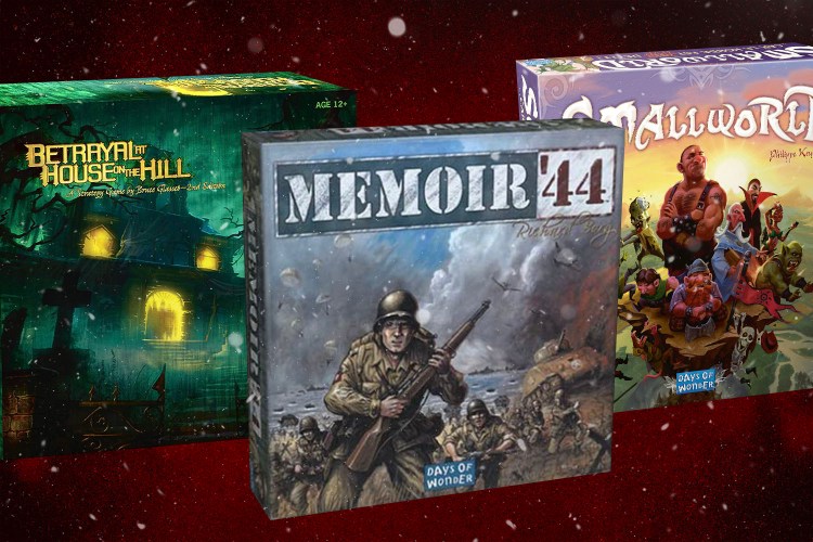Betrayal, Memoir '44 and Small World board games