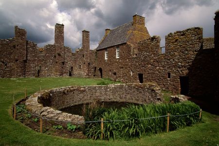Inner courtyard of Dunnottar Castle, Stonehaven