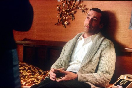 don draper cardigan