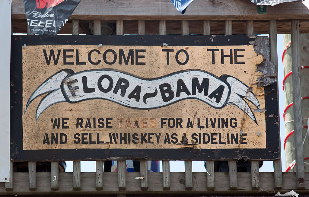 The Flora-Bama bar located on the Florida-Alabama border line
