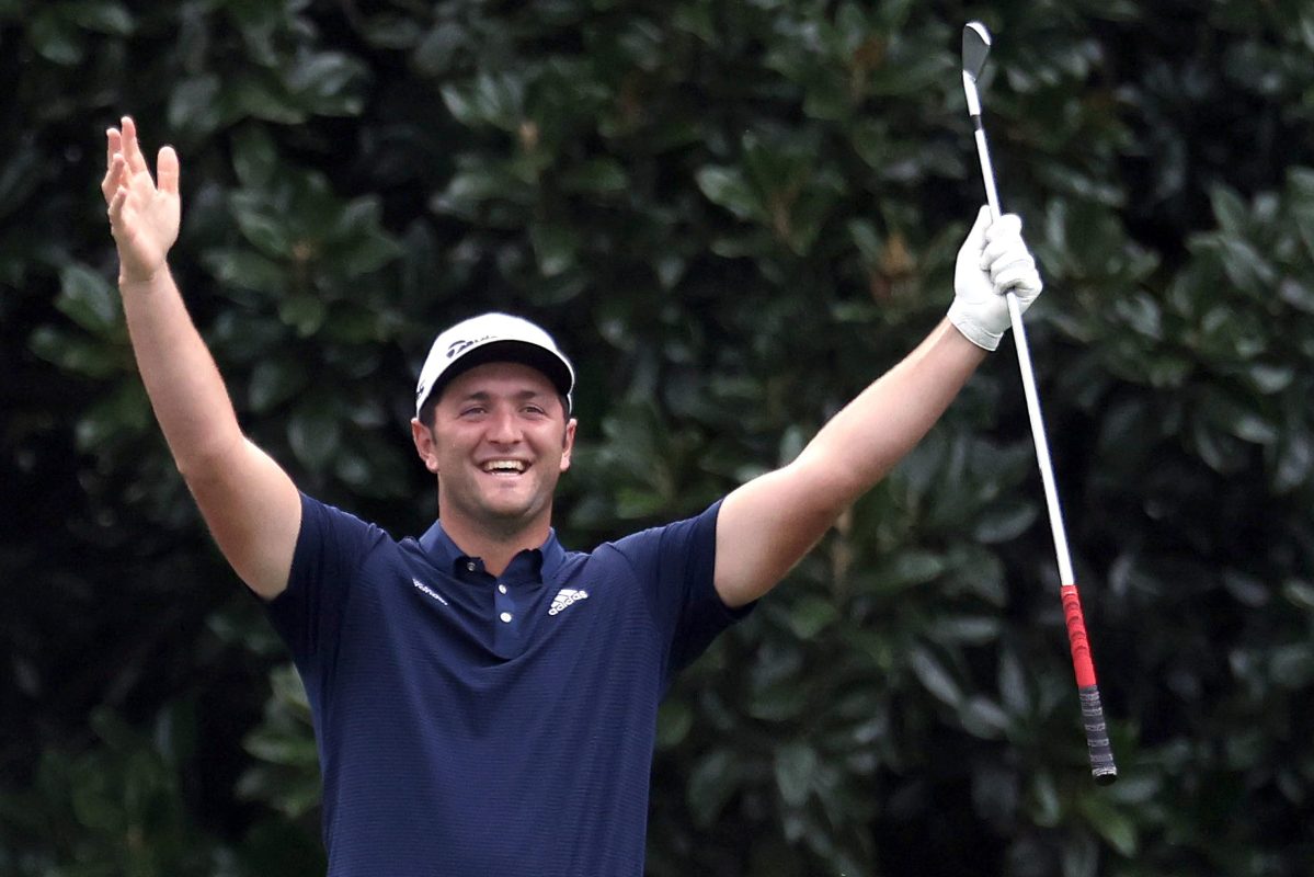 Jon Rahm Skips Ball at No. 16 for Wild Birthday Hole-in-One During Masters Practice