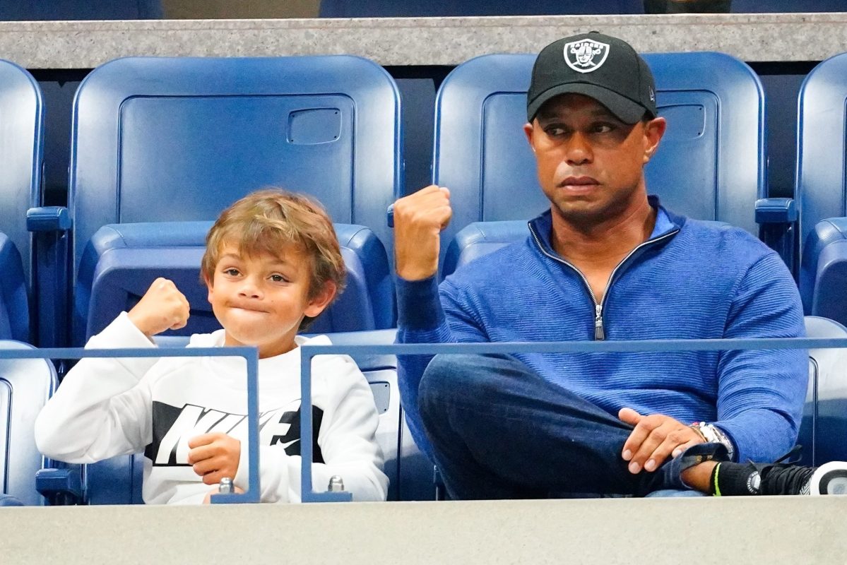Tiger Woods Playing With Son at PNC Championship