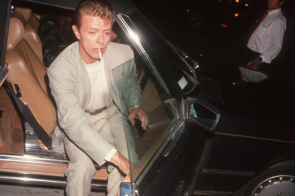 David Bowie at Spago in 1994