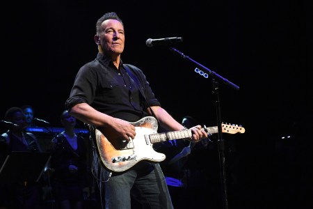 Bruce Springsteen playing guitar