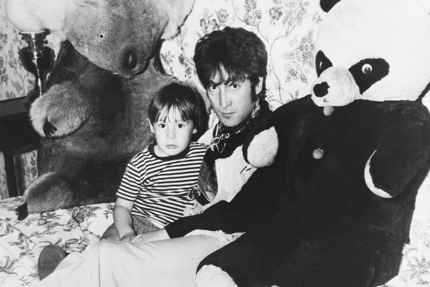 Lennon with son Julian