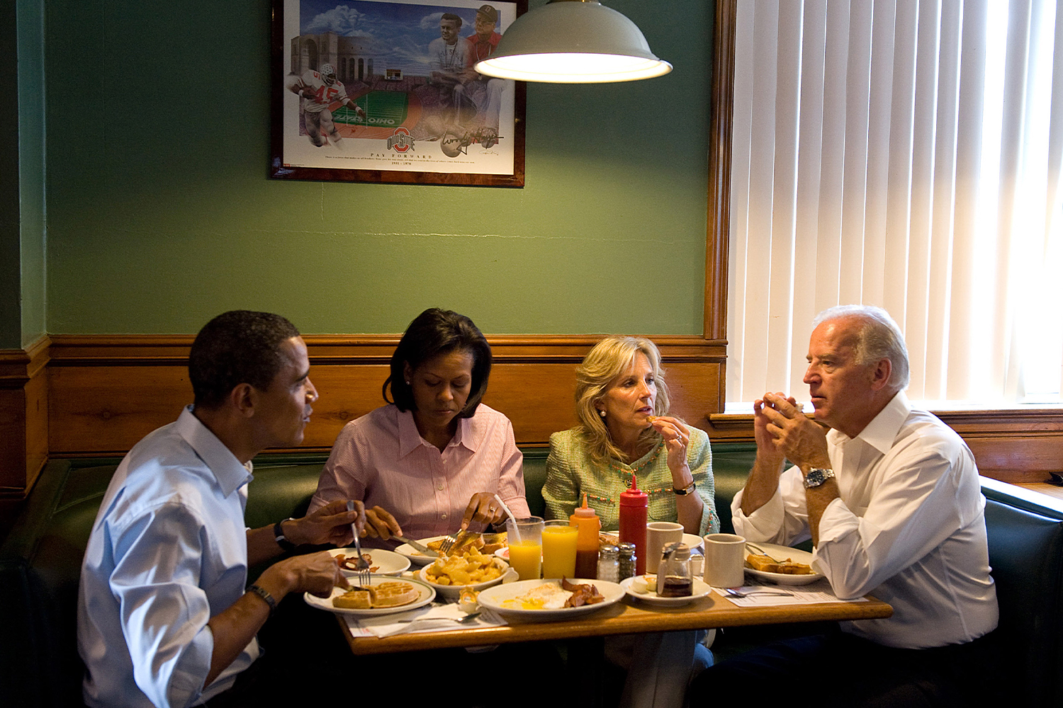 The Obama's and the Biden's out to lunch.