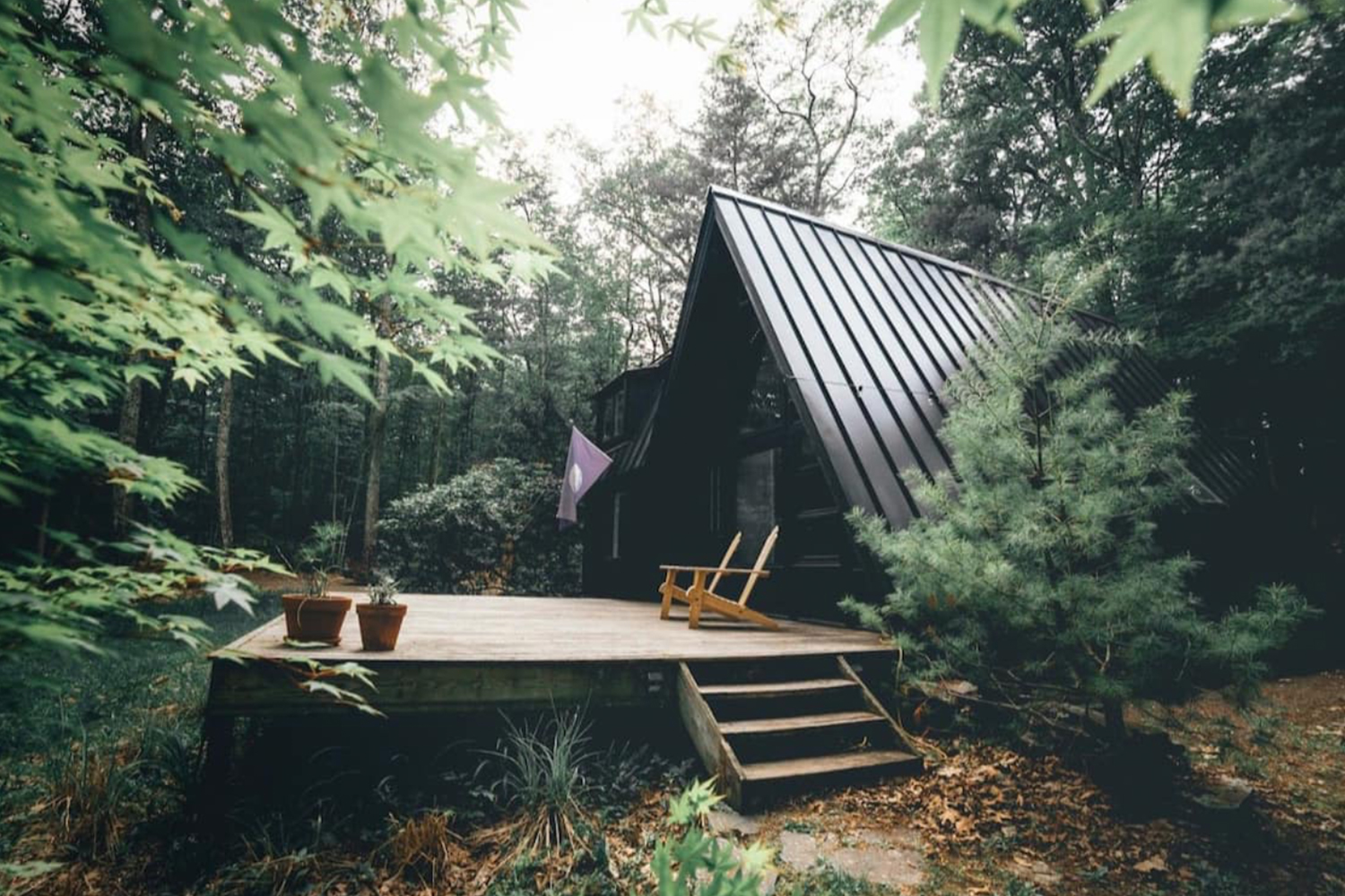 Sustainable Catskills A-Frame Cabin