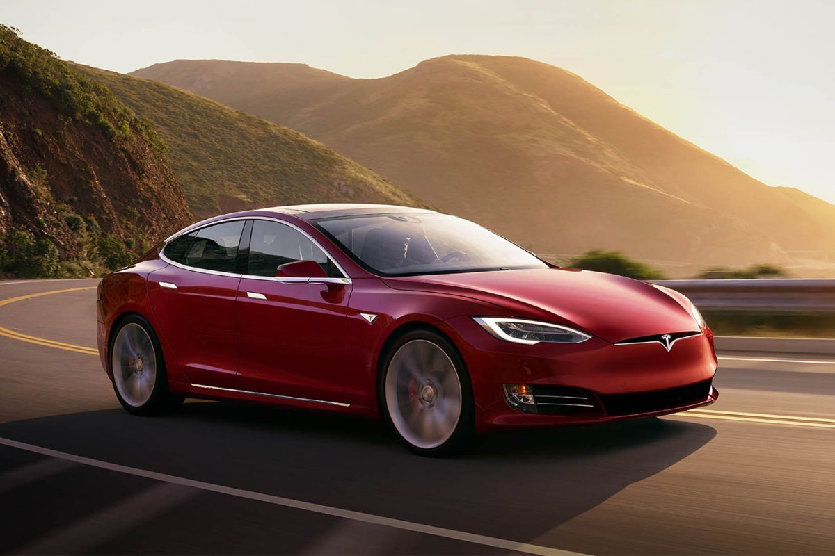 Tesla model s red