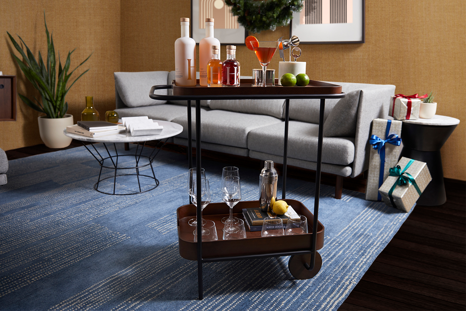 Burrow Dram Bar Cart discount