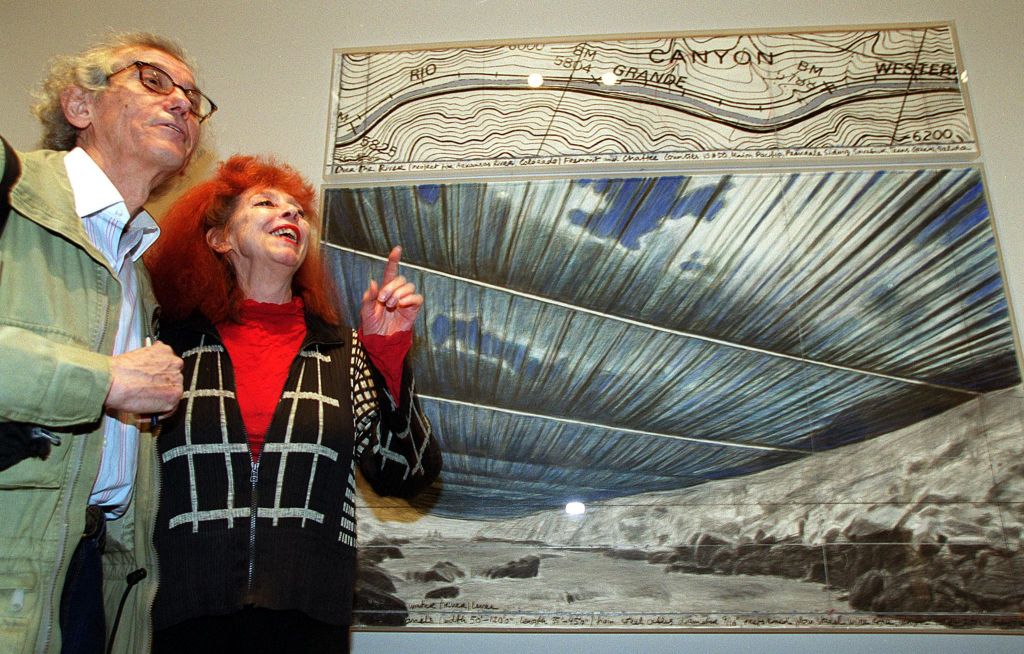Christo and Jeanne-Claude in 2002