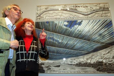 Christo and Jeanne-Claude in 2002
