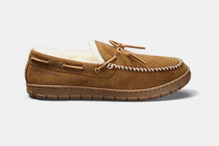 Deal: These Shearling-Lined Slippers Are $33 Off at Eddie Bauer