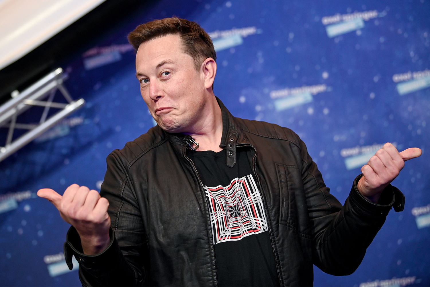 Elon Musk thumbs up