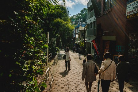 japanese people walking