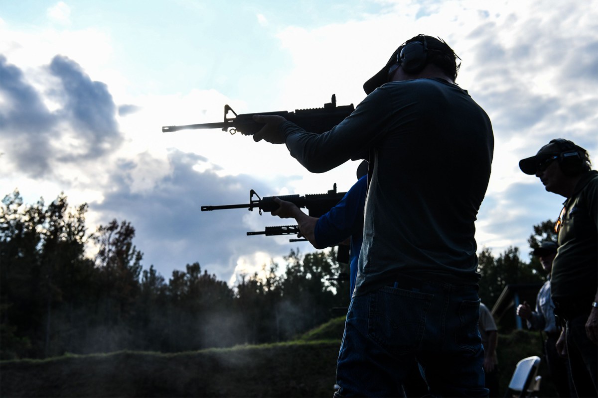 AR-15 semi-automatic rifle shooting course