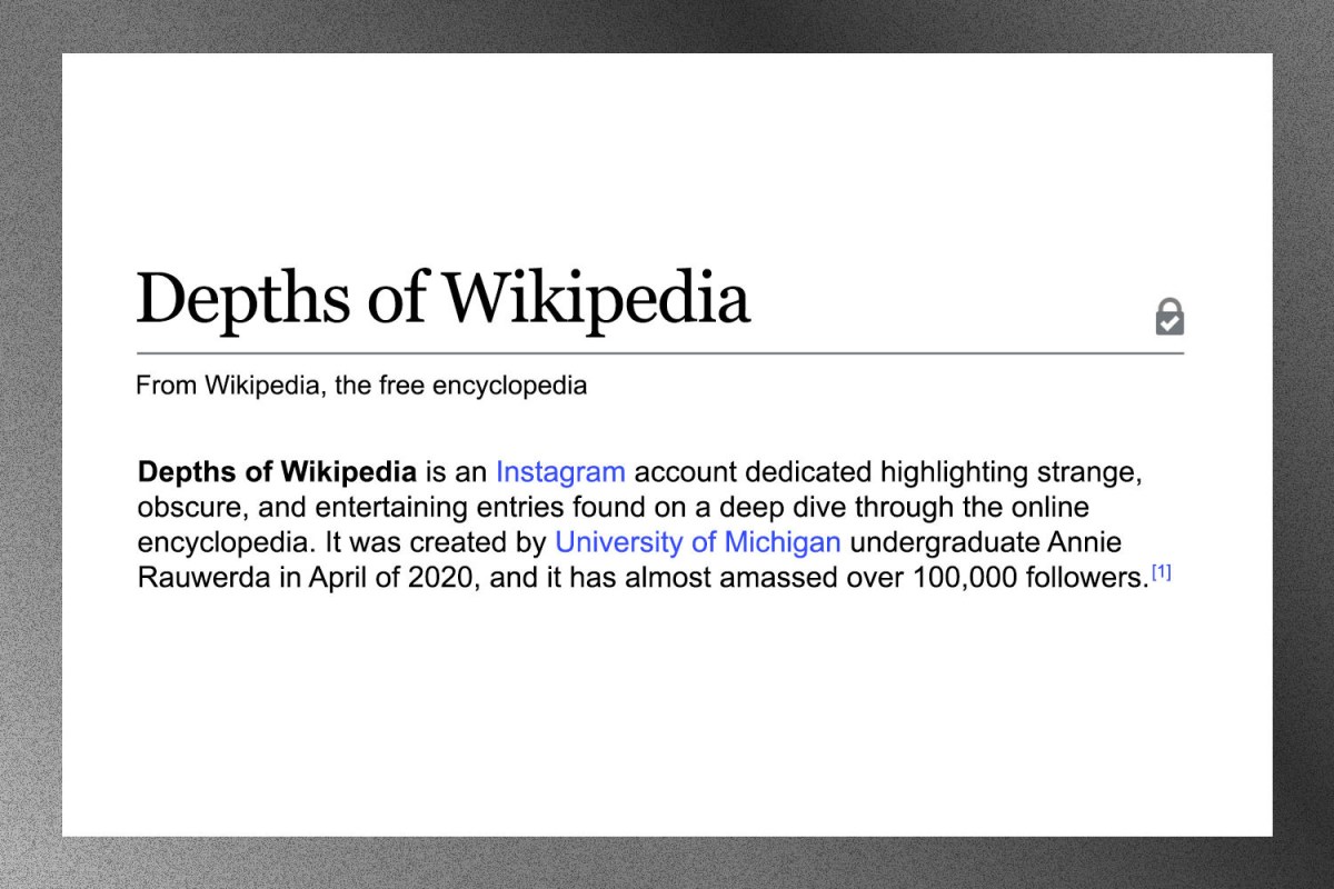 depths of wikipedia