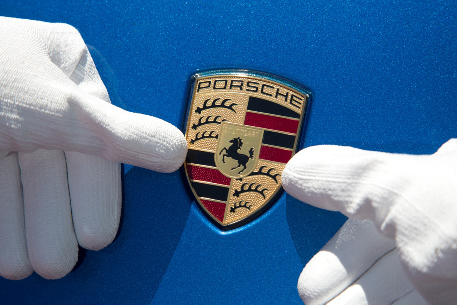 Porsche sports car emblem