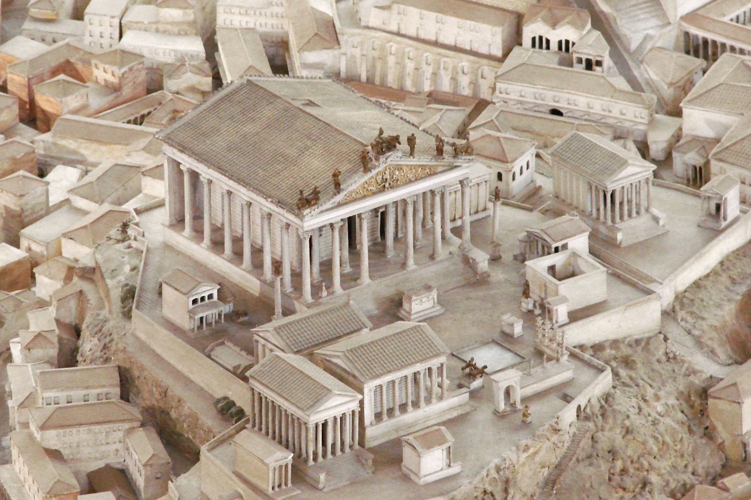 model of Capitoline Hill in Ancient Rome