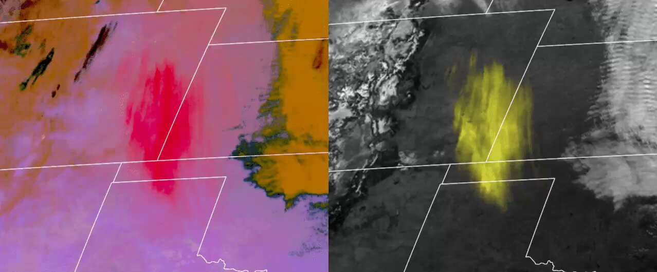 NOAA dust cloud image
