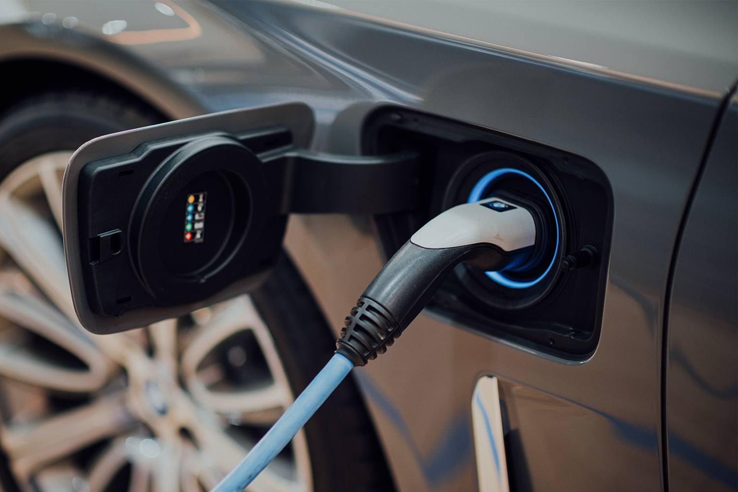 charging electric BMW